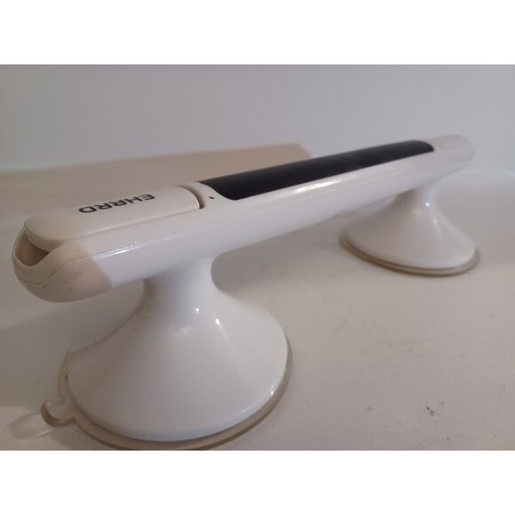 EHRRD Suction Cup Grab Bar Handle 12 inch Bathroom Non Slip Secure White Black - Picture 8 of 12